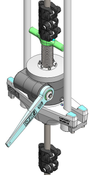rod-rotator-2 Bridle Tee - Fully Assembled with carrier bar and cables